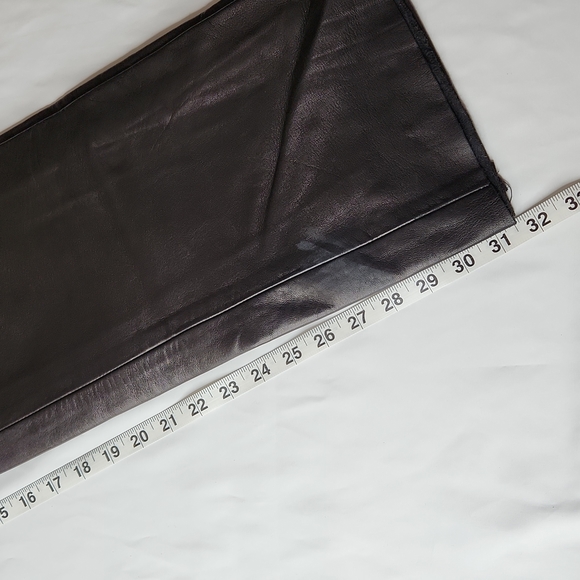 VINTAGE 90's Christian Lauren Paris Buttery Soft Leather Pants, Black, 10 - Picture 11 of 13
